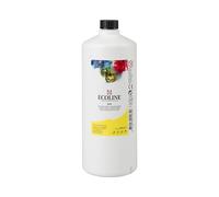 Ecoline Aquarelle liquide Bouteille de 990 ml Jaune citron 205 - Aquarelles brillantes à base de colorants avec buse de dosage