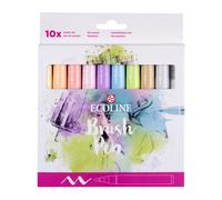 ECOLINE Brush Pen set Pastel | 10 couleurs