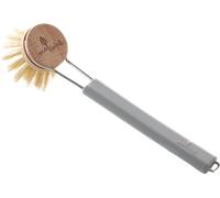ecoLiving Brosse à Vaisselle à Tête Interchangeable - Gris
