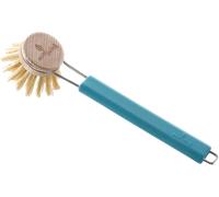 ecoLiving Brosse à Vaisselle à Tête Interchangeable - Pétrole