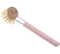 ecoLiving Brosse à Vaisselle à Tête Interchangeable - Rose