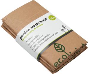 ecoLiving Sacs Compostables pour Déchets de Jardin - 5 pièces