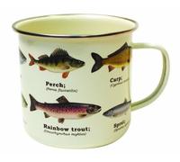 Ecologie Gift Republic Tasse en émail Motif Poissons