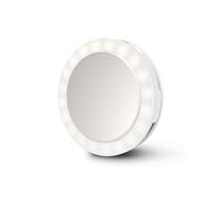 ecomed by medisana CM-20E Miroir à Selfie avec lumière LED, Miroir cosmétique pour Les déplacements, adapté aux Smartphones, Mobiles, Portables et tablettes, Petit et léger pour Le Sac à Main