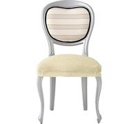 ECOMMERC3 2 Housses de Chaise bi-élastiques en Jacquard adaptables, Respirantes et Protection Totale - 2 Housses de Chaise Couleur Beige, Installation Facile, 100% Fabrication espagnole