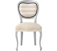 ECOMMERC3 2 Housses de Chaise bi-élastiques en Jacquard adaptables, Respirantes et Protection Totale, 2 Housses de Chaise Couleur écru, Installation Facile, 100% Fabrication espagnole