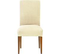 ECOMMERC3 2 Housses de Chaise bi-élastiques en Jacquard adaptables, Respirantes et Protection Totale, 2 Housses de Chaise Couleur écru, Installation Facile, 100% Fabrication espagnole