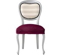 ECOMMERC3 2 Housses de Chaise bi-élastiques en Jacquard adaptables, Respirantes et Protection Totale, 2 Housses de Chaise Couleur Bordeaux, Installation Facile, 100% Fabrication espagnole