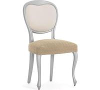 ECOMMERC3 2 Housses de Chaise en Tissu Super élastique - Housses pour Chaise de Couleur Beige bi-élastiques, Respirantes et adaptables à Plusieurs modèles, Protection Contre l'usure Quotidienne