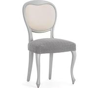 ECOMMERC3 2 Housses de Chaise en Tissu Super élastique - Housses pour Chaise de Couleur Grise bi-élastiques, Respirantes et adaptables à Plusieurs modèles, Protection Contre l'usure Quotidienne