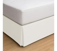 ECOMMERC3 Couvre canapé lit 135 cm, Taille Jupon, 135 x 190/200 cm - Housse de canapé Couleur Blanche, Ajustement antidérapant et Respirant, 100% fabriqué en Espagne