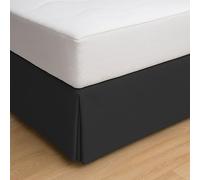 ECOMMERC3 Couvre canapé lit 140 cm, Taille Jupon, 140 x 190/200 cm - Housse de canapé Couleur Noire, Ajustement antidérapant et Respirant, 100% fabriqué en Espagne