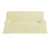 ECOMMERC3 Couvre-lit Multifonction léger et élégant pour canapé ou lit 300 x 260 cm Couleur Vanille