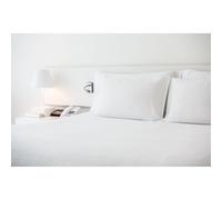 ECOMMERC3 Drap de Dessus pour lit 150% Coton de qualité supérieure, Blanc fabriqué en Espagne, Toucher Extra Doux, léger et Respirant, Drap Plat, Design élégant et Facile à Laver