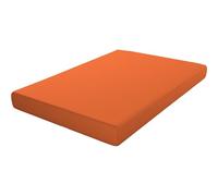 ECOMMERC3 Drap-Housse Extra Doux et Confortable pour lit de 120 cm - Couleur : Orange, fabriqué en Espagne, réglable, Facile à Laver et résistant