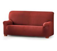 ECOMMERC3 Housse de canapé bi-élastique Jacquard Taille 2 Places Protection complète, Respirante et réglable, Couleur chaudière, Compatible avec différents modèles de canapé