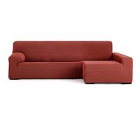 ECOMMERC3 Housse de canapé Chaiselongue avec Bras Long Droit, Super élastique, bi-élastique - Housse de canapé Chaiselong Couleur chaudière avec mousses de Fixation et élastiques d'ajustement Droite