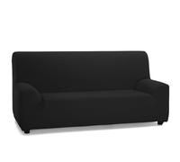 ECOMMERC3 | Housse de canapé élastique et Extra Douce pour canapé 4 Places 220 à 260 cm - Housse de canapé réglable, Couleur Noir - 100% fabriquée en Espagne
