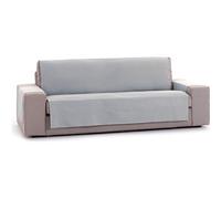 ECOMMERC3 Housse de canapé Universelle avec élastiques Taille 2 Places - Housse réglable pour canapé Couleur écru/Gris, Protection de Dossier, Assise et Bras, rénovation Facile et Polyvalente