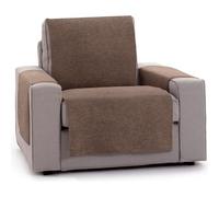 ECOMMERC3 Housse de canapé Universelle et Polyvalente 1 Place - Housse de Chaise de Couleur Marron protectrice Facile à Installer pour Dossier, siège et accoudoirs