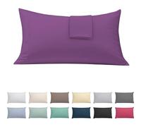 ECOMMERC3 Housse de Coussin 90 cm Extra Douce et Confortable - Couleur Lilas fabriquée en Espagne, Respirante, Facile à Laver