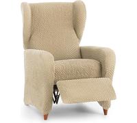 ECOMMERC3 Housse de Fauteuil 1 Place de Relaxation Universelle et Polyvalente - Housse de Fauteuil de Couleur Beige Protecteur Facile à Installer pour Dossier, siège et accoudoirs
