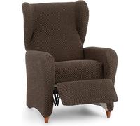ECOMMERC3 Housse de Fauteuil 1 Place de Relaxation Universelle et Polyvalente - Housse de Fauteuil de Couleur Marron Protecteur Facile à Installer pour Dossier, siège et accoudoirs