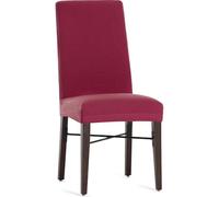 ECOMMERC3 Lot de 2 Housses de Chaise bi-élastiques Respirantes - 2 Housses de chaises Couleur Bordeaux Ajustement Protection Contre l'usure Quotidienne, faciles à Installer et à enlever