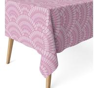 ECOMMERC3 Nappe Anti-Taches enduite Coton rectangulaire 260x140 Cies Lilas | Pour la grande table à manger, finition résinée, 55 % coton et 45 % polyester, fabriquée en Espagne