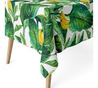 ECOMMERC3 Nappe Anti-Taches enduite Coton rectangulaire 300x140 cm Kate | Pour la plus grande table du logement, reste posée du matin au soir, finition résinée, 55 % coton et 45 % polyester