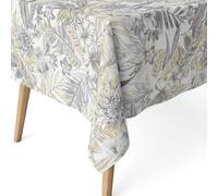ECOMMERC3 Nappe Anti-Taches pour Table rectangulaire Taille 100 x 140 cm - Nappe Anti-Taches au Toucher Extra Douce et imperméable, Couleur Grise, Danube Gris