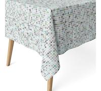 ECOMMERC3 Nappe Anti-Taches pour Table rectangulaire Taille 200 x 140 cm - Nappe Anti-Taches au Toucher Extra Douce et imperméable, Couleur Verte