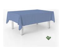 ECOMMERC3 Nappe Anti-Taches Vichy pour Table rectangulaire Taille 220 x 140 cm - Nappe Vichy au Toucher Extra Douce et imperméable, Couleur Royale