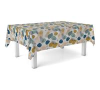 ECOMMERC3 Nappe en Toile cirée Ronde Anti-Taches Taille 140 cm - Nappe en Toile cirée 100% fabriquée en Espagne, ne Traverse Pas de liquides, Tormes Vert