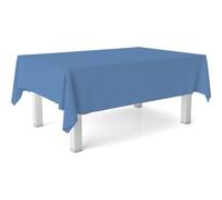 ECOMMERC3 Nappe en Toile cirée Taille 200 x 140 cm, Anti-Taches - Nappe en Toile cirée 100% fabriquée en Espagne, ne Traverse Pas de liquides, Bleu