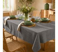 ECOMMERC3 Nappe Rectangulaire Anti-Tache Enduite Gris 100x140 cm | Nappe enduite en mélange de coton, anti-tache et déperlante. Facile d'entretien. Fabriquée en Espagne
