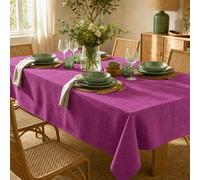 ECOMMERC3 Nappe Rectangulaire Anti-Tache Enduite Lilas 240x140 cm | Nappe enduite en mélange de coton, anti-tache et déperlante. Facile d'entretien. Fabriquée en Espagne