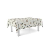 ECOMMERC3 Nappe Toile cirée Anti-Taches Lavable carrée 140x140 cm Mushroom | Pour la table carrée, ton discret, imperméable, s'essuie d'un chiffon humide
