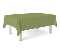 ECOMMERC3 Nappe Toile cirée Anti-Taches Lavable Ronde 140 cm Vert | Pour la table ronde, lavable, sans machine ni repassage, 90 % PVC et 10 % polypropylène