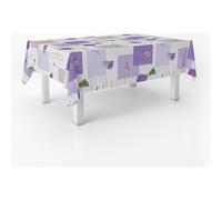 ECOMMERC3 Nappe Toile cirée Lavable rectangulaire 180x140 cm Provence | Pour la table où l'on mange tous les jours, lavable, sans machine ni fer à repasser, 90 % PVC et 10 % polypropylène