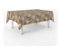 ECOMMERC3 Nappe Toile cirée Lavable rectangulaire 200x140 cm Duero Brun | Pour le petit-déjeuner, le déjeuner et le dîner, anti-taches, protège des rayures et de l'humidité, fabriquée en Espagne