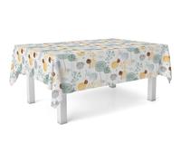 ECOMMERC3 Nappe Toile cirée Lavable rectangulaire 250x140 Serpis Turquoise | Pour la grande tablée de la salle à manger, anti-taches, protège des rayures et de l'humidité, surface lisse