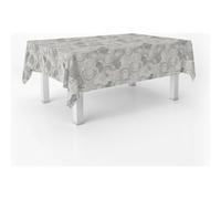 ECOMMERC3 Nappe Toile cirée Lavable rectangulaire 260x140 cm Circle Gris | Pour la grande table à manger, anti-taches, protège des rayures et de l'humidité, fabriquée en Espagne