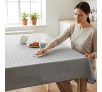 ECOMMERC3 Protège Table sous Nappe Taille 280 x 140 cm Coleur Gris, rectangulaire antidérapant, Antichoc et imperméable, 100% fabriqué en Espagne