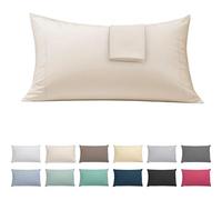 ECOMMERC3 Taie d'oreiller 150 cm, Extra Douce et Confortable, Couleur Beige, fabriquée en Espagne, Respirante, Facile à Laver