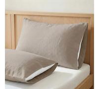 ECOMMERC3 Taie d'oreiller 150% Coton - Taie d'oreiller Couleur Terre Douceur et fraîcheur pour Un Repos Respirant, hypoallergénique et Durable