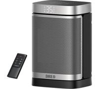 Econome en énergie & silencieux : Chauffage électrique 1500W avec télécommande, oscillation de 70°, minuterie de 12 heures, 3 modes & vitesses, radiateur soufflant céramique PTC