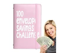 Économie avec les pochettes, organisateur de dépenses avec porte-documents - 100 jours enveloppes organisateur budget maison gestion financière quotidienne