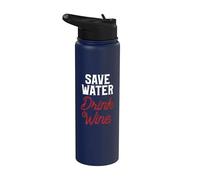Économisez de l'eau et du vin Stainless Steel Insulated Water Bottle