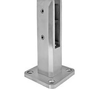 ECONOMY Ancrage au sol / support pour verre 12 - 17,52 mm, acier inoxydable 2205